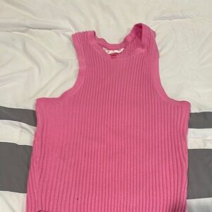 No Boundaries Pink Ribbed Knit Top